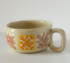 Wabi-sabi Short Mug // Granny Square Motif // OOAK