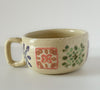 Wabi-sabi Short Mug // Granny Square Motif // OOAK