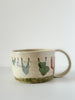 Wabi-sabi Mug // Clothesline Motif // OOAK