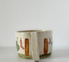 Wabi-sabi Mug // Clothesline Motif // OOAK