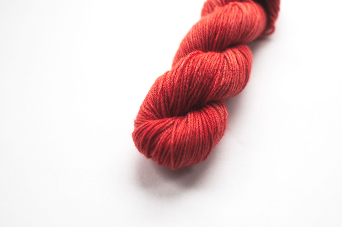 Icelandic Poppy Sock Yarn, Red Orange Superwash Merino